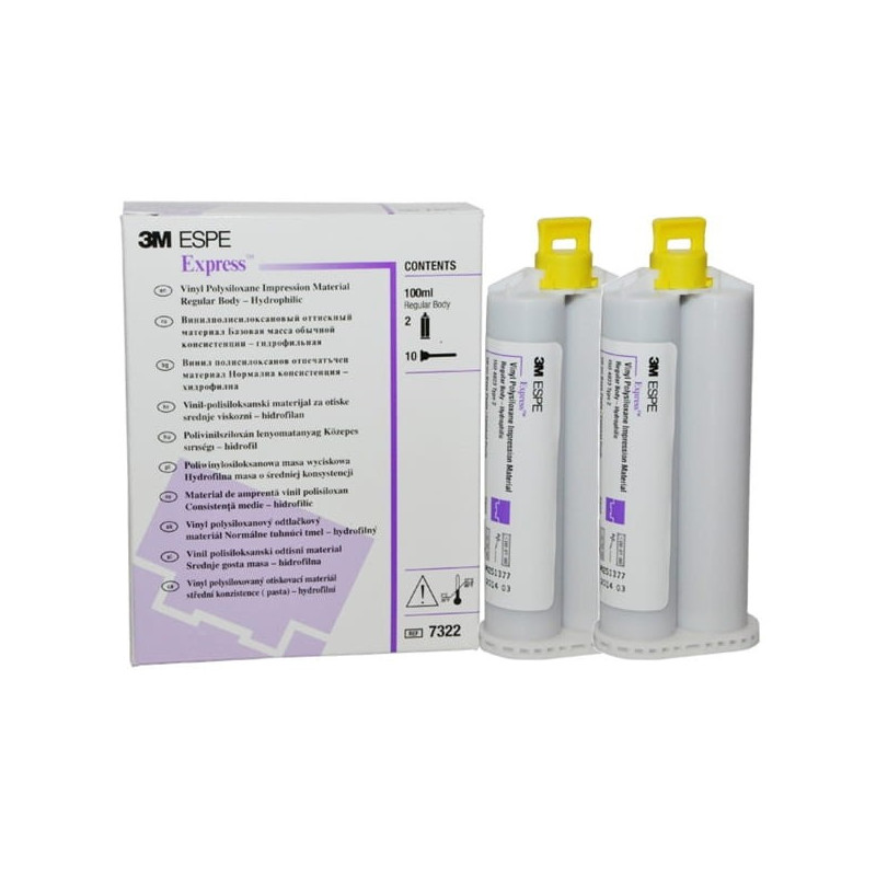 Express Regular Body Silicone Set 2x50ml with Mixing Tips