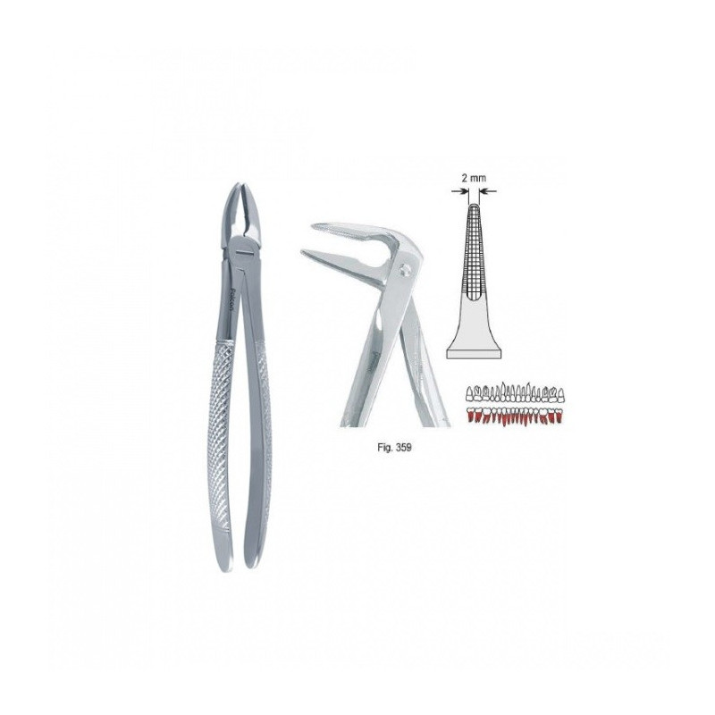 Pince d'extraction Fig. 359 pour racines inférieures - longues - 