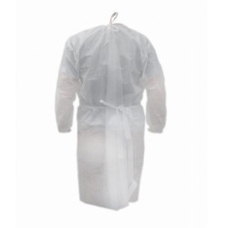 Svázaná lékařská zástěra z netkaného materiálu