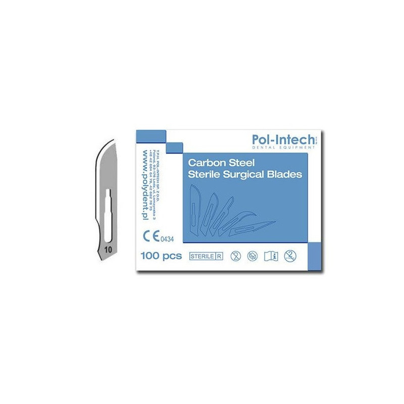 Skalpeļa asmeņi 100 gab. - profesionāli zobārstniecībai