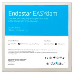 3x Koferdam Endostar EASYdam 36 ks zelený, střední