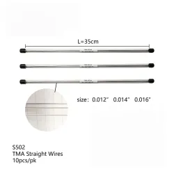 DTC TMA Beta-Titanium round wire, 35 cm (10 pcs)