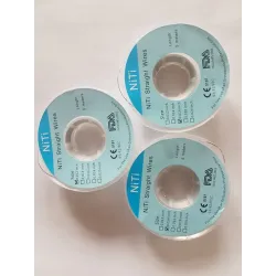 NiTi round orthodontic wire roll, 5 m - DTC