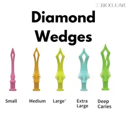 Diamond Wedges klinai rinkinys 80 vnt. — BioClear