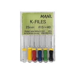 K-Files MANI 6 ks – ručné endodontické pilníky