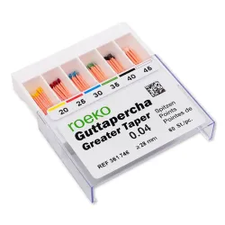 ROEKO Greater Taper 04 guttaperčové špičky 60 ks